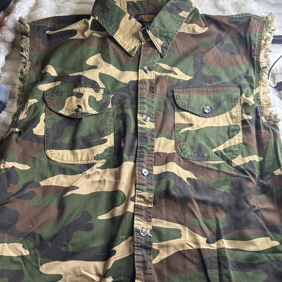 Milwaukee leather Other - Men's Camouflage Sleeveless Shirt